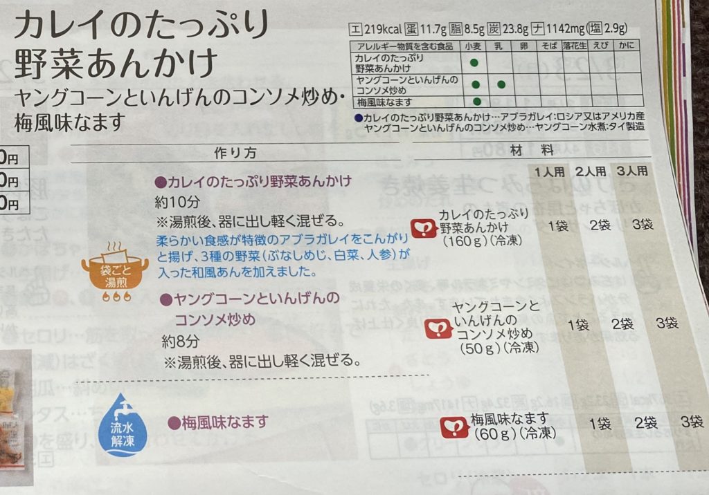 ヨシケイ時短メニュー！Yデリ「カレイのたっぷり野菜のあんかけ」と副食を作りました。