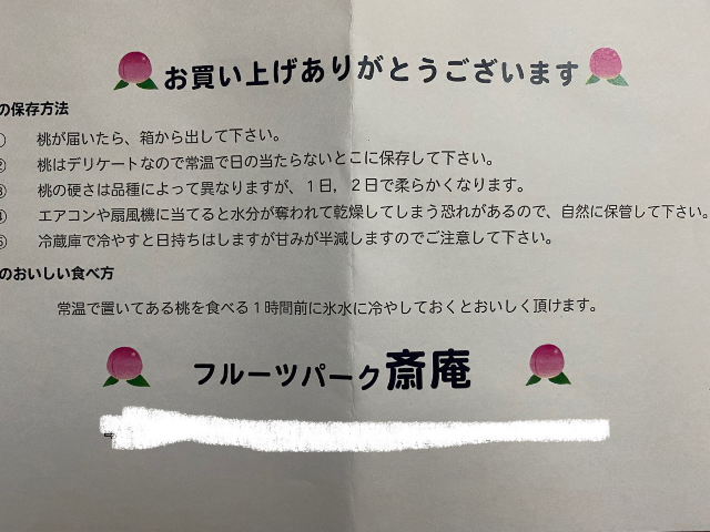 お中元に山梨県産の【桃】を注文！ネット注文【食べチョク】は簡単でいいな♪